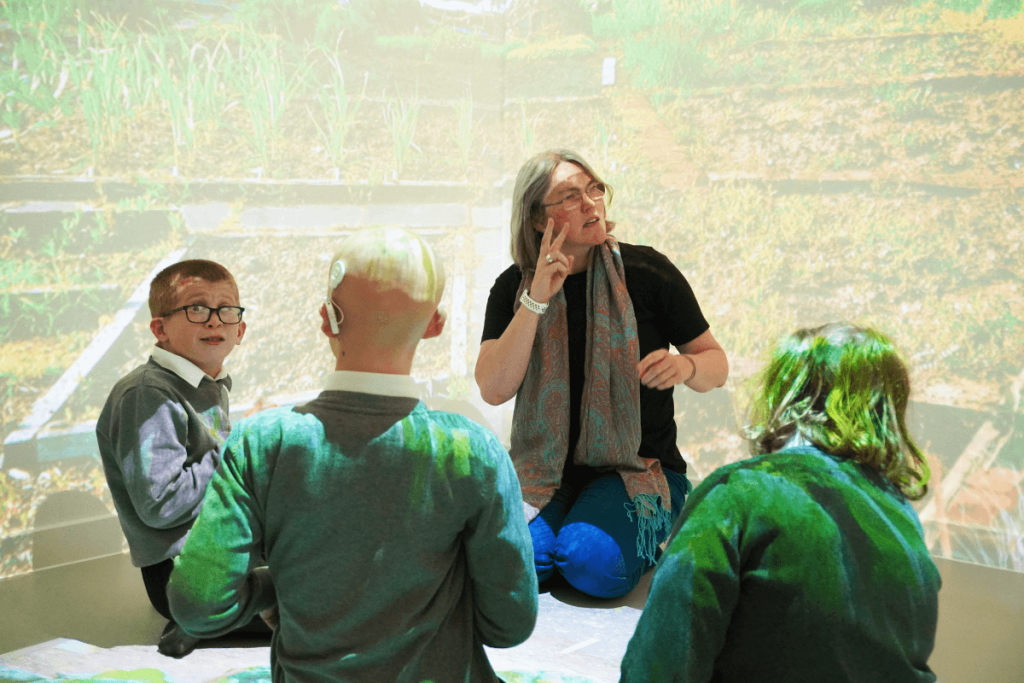 Joanna Fison in class